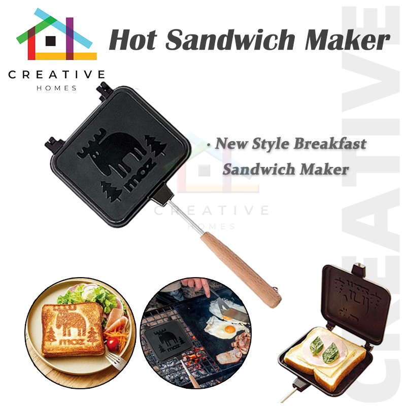 Sandwich Maker Toaster Grilled Cheese Maker Portable Detachable