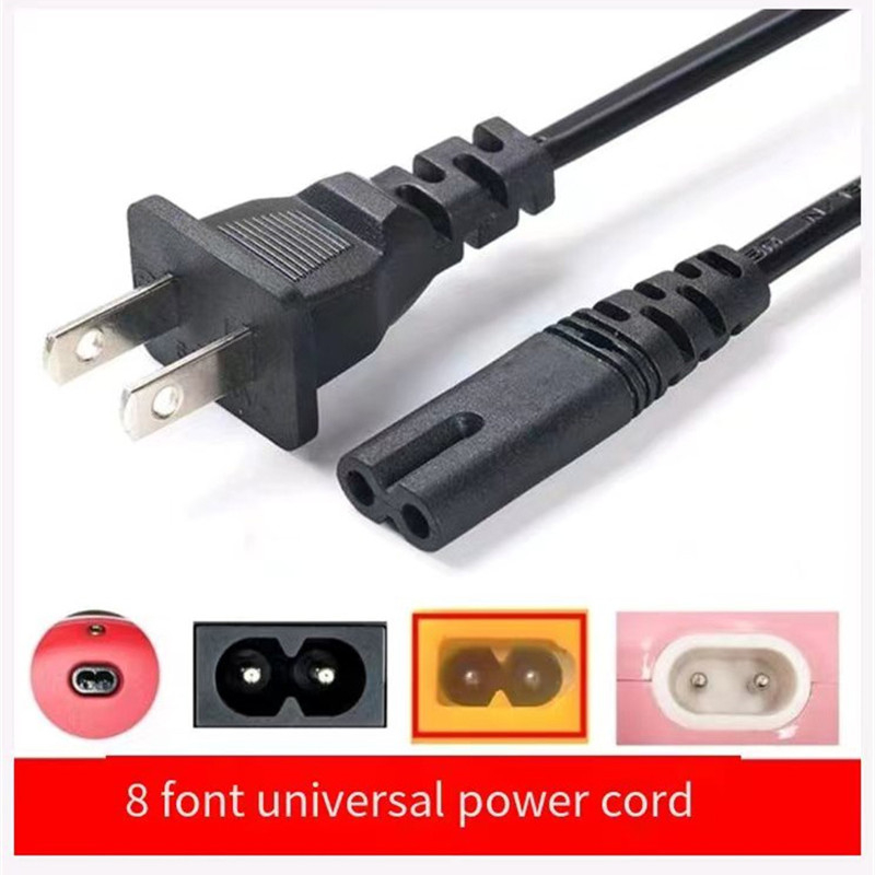 AC Power Cord US PLUG 2 Pin AC Power Cable Cord Adapter Power Cable 2 ...