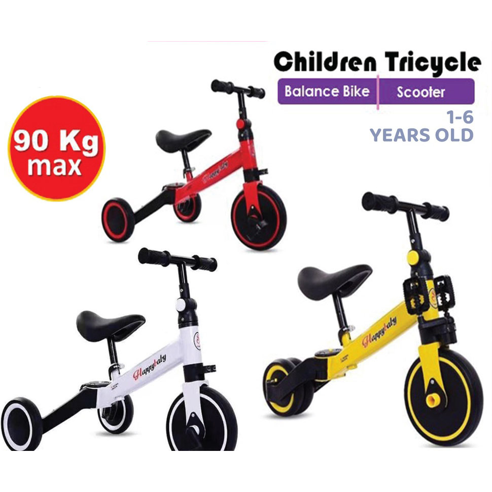 Children's Tricycle folding multifunction 3in1 children's scooter