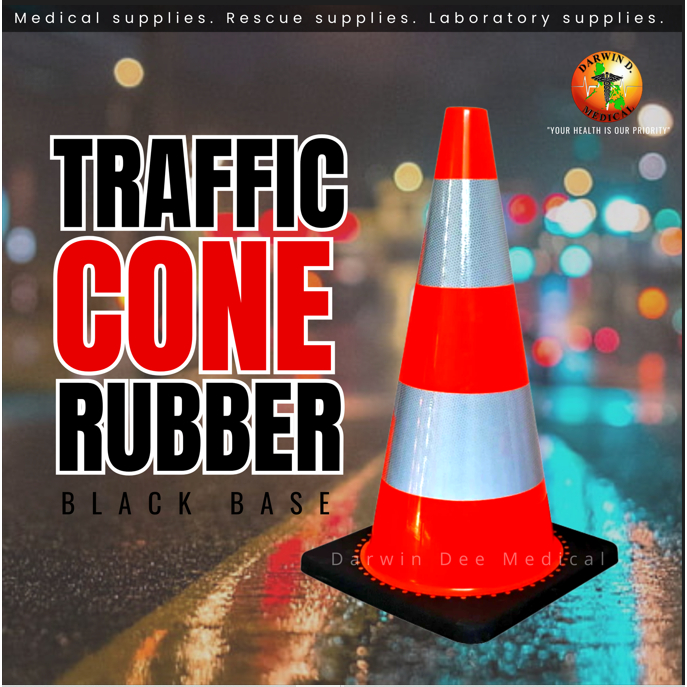 TRAFFIC CONE/SAFETY CONE RUBBER (BLACK BASE) | Shopee Philippines