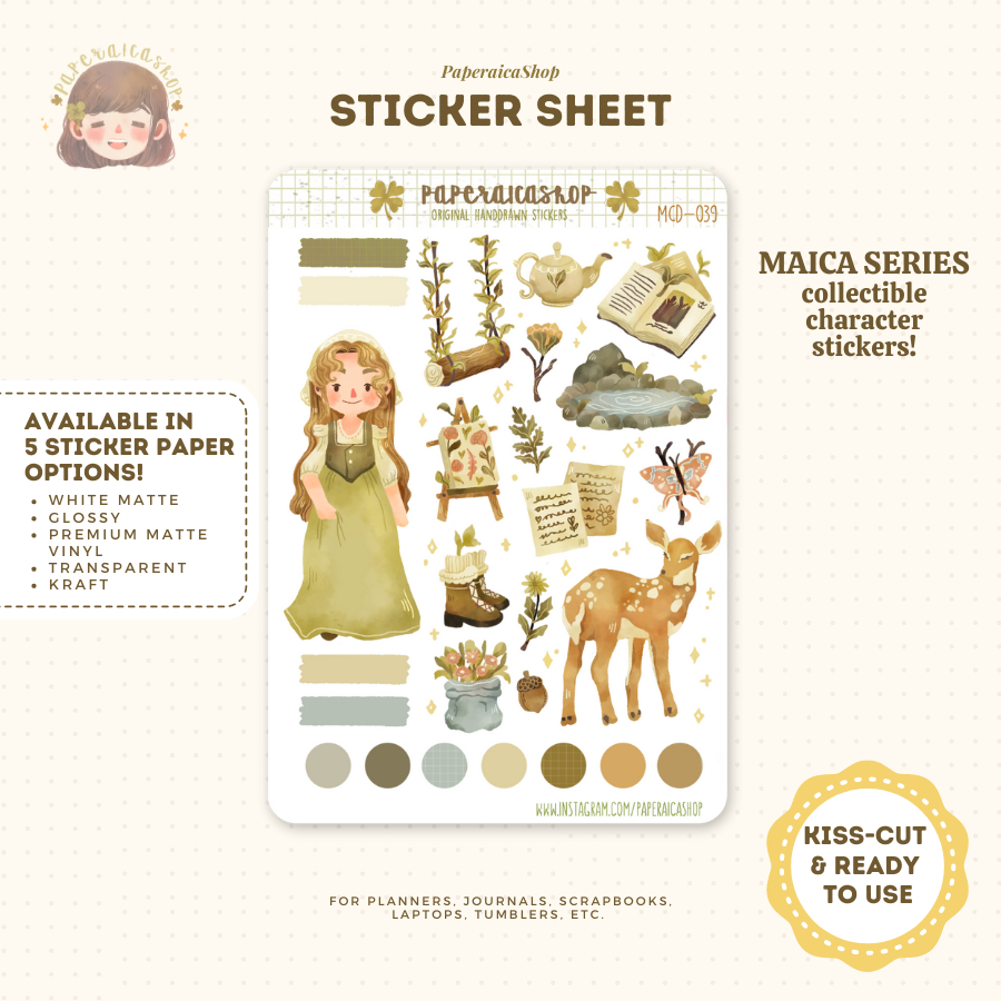 Cute Folkore Stickers, Cottagecore Stickers, Woodland Stickers ...
