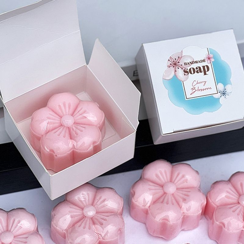 LANZ Pink Cherry Blossom, Face Wash Body Whitening, Handmade Soap