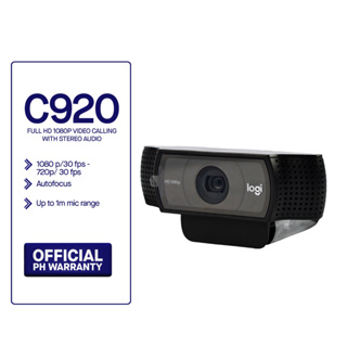 Webcam Logitech C920 PRO HD, vidéo 1080p avec audio stéréo