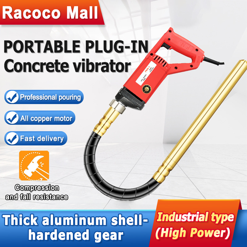 Concrete Vibrators Electric Cement Soil Mixer With Stick 220V Portable