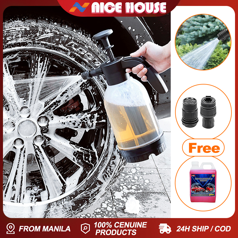 2000ml Foam Car Wash Spray Bottle Manually Pressurized High Pressure