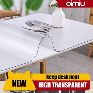 1.5mm Thick 60 X 120 Inches Clear Dining Table Protector Pad Large  Transparent K