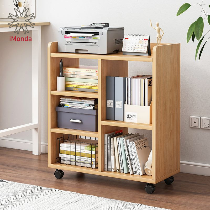 Office Bookshelf beside desk shelf office file cabinet Book Rack ...