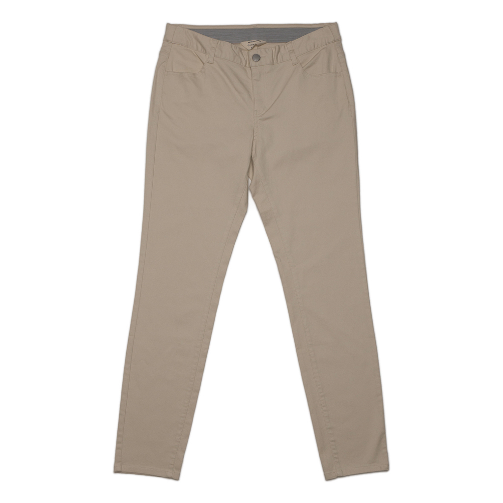 GIORDANO Women's Twill Mid Rise Slim Tapered Pants (05413038) 98