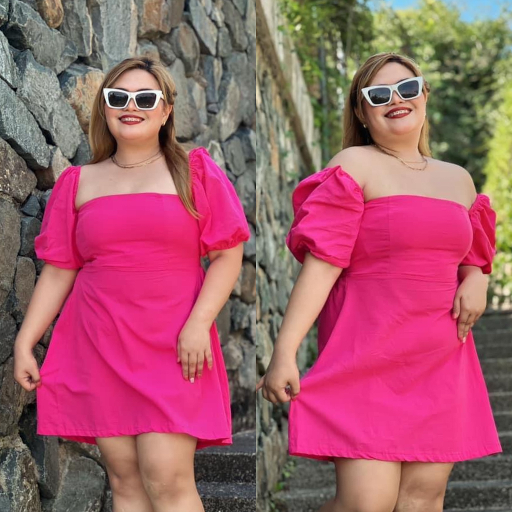DANIELLE Plus size two-way mini dress | Shopee Philippines