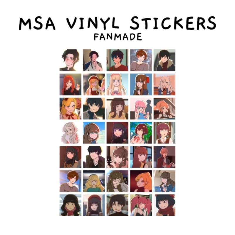 35pcs FANMADE MSA VINYL STICKERS | Shopee Philippines