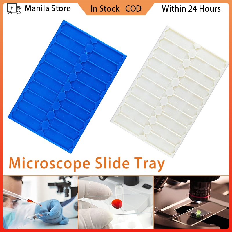 1pc Laboratory Microscope Slide Trays Specimen Slide Storage Plate Slides Drying Tray 20