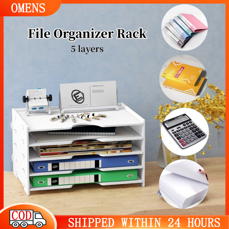 File Organizer Rack Desk Organizer Multilayer for Long bond Document