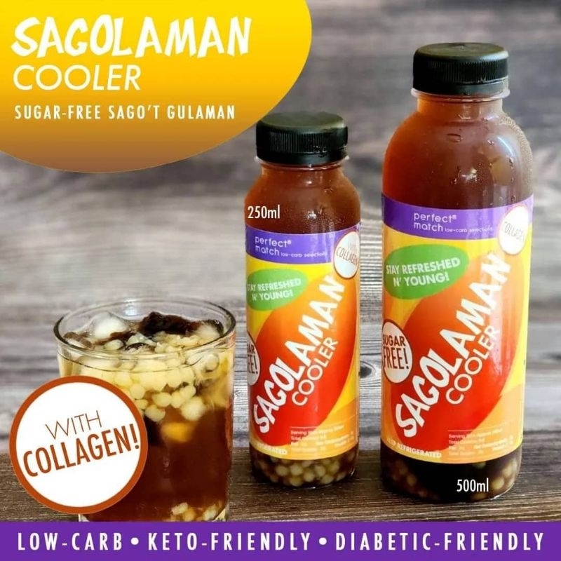 Keto Drinks SAGOLAMAN sugar free Drink Cooler with COLLAGEN Shopee