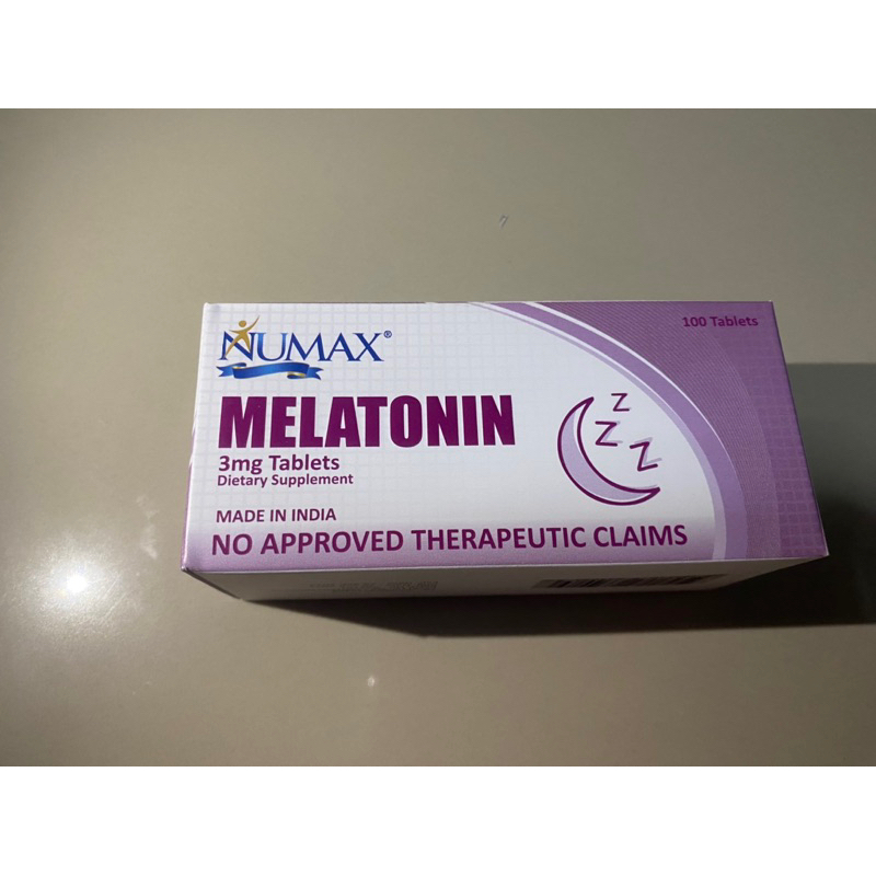 BUY 1 TAKE 1 Numax Melatonin 3mg 100pcs (Expiry SEPT 2024) | Shopee ...