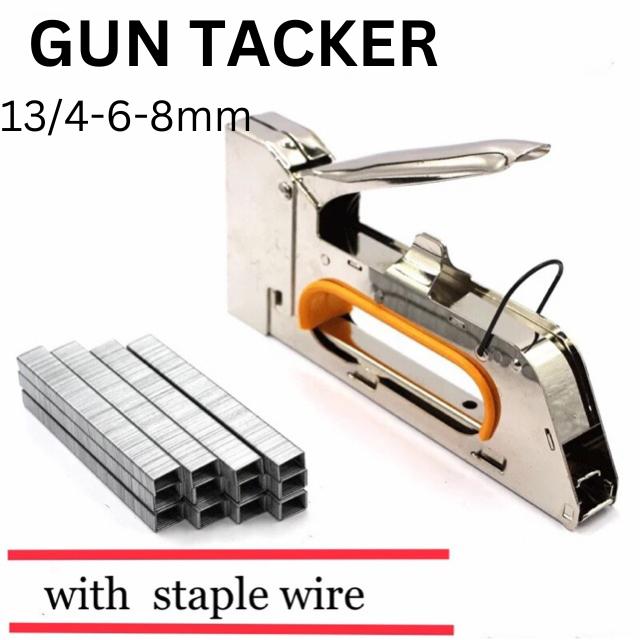 Gun Tacker 4-6-8mm with 1Box Staple Wire | Shopee Philippines