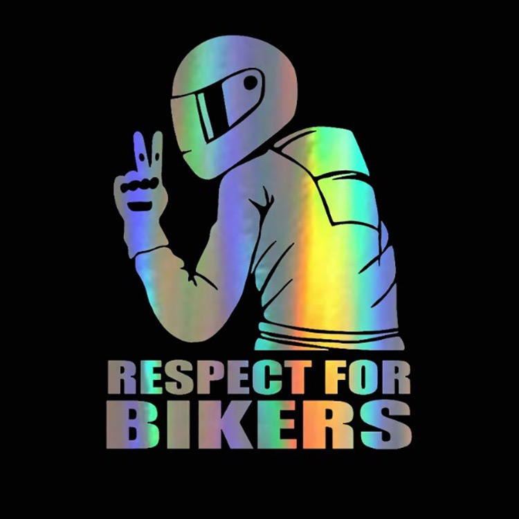 FOR Respect Biker waterproof Sticker Car Motorcycle Vinyl 3D Stickers ...