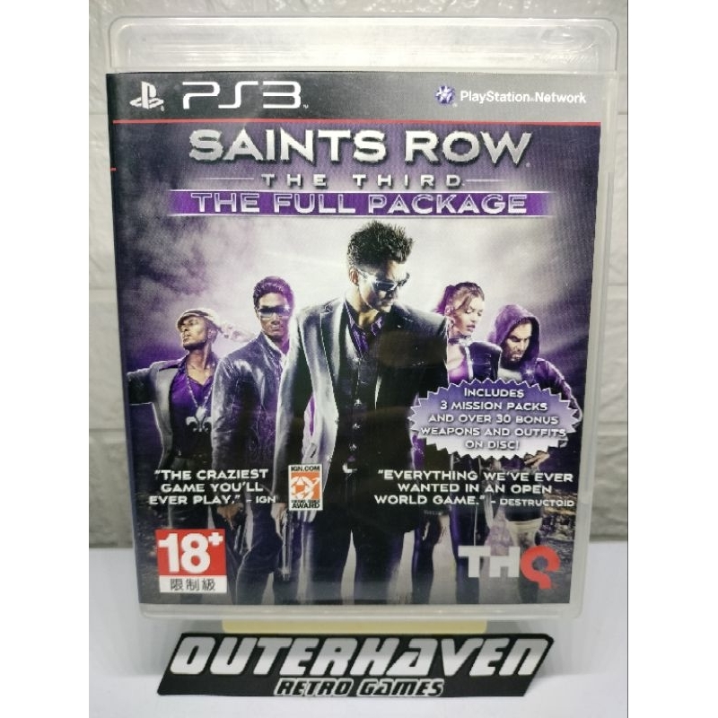 PS3 Saints Row The Third R3 The Full Package Edition Shopee