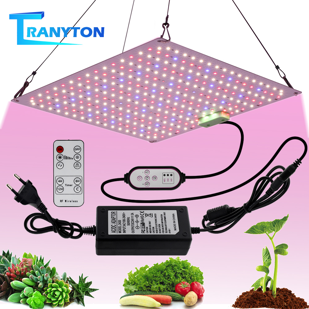 LED Grow Light Full Spectrum Samsung LM281B 5 Levels Dimmable Growing Lights With RC For Green