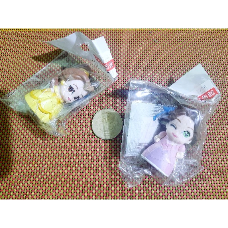 Disney Princess Finger Puppet Figures Belle & Rapunzel Shopee