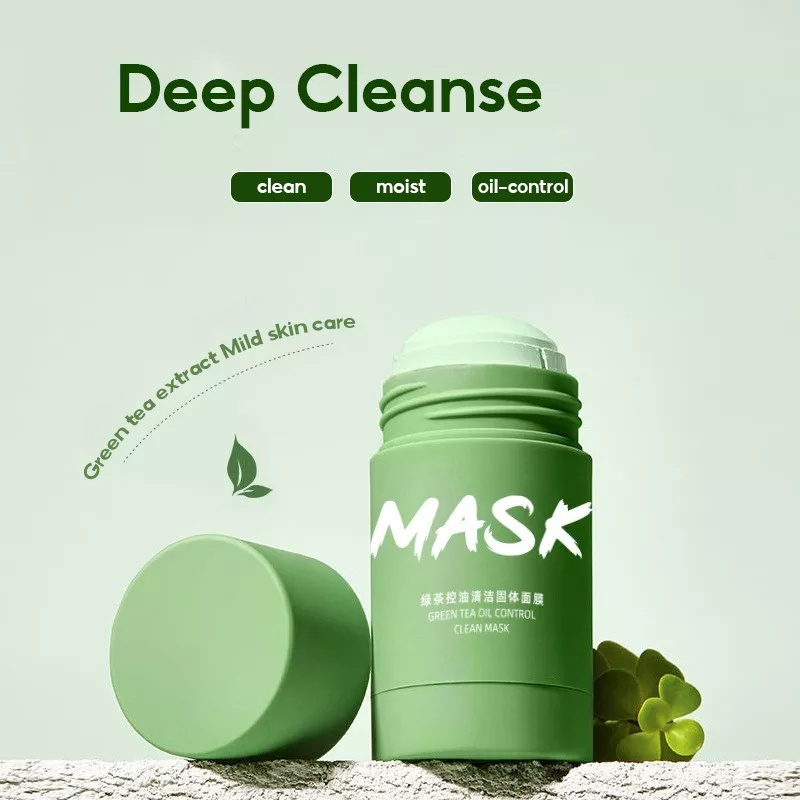 Green Tea Oil Control Solid Mask Blackheads Shrink Pores Green Tea