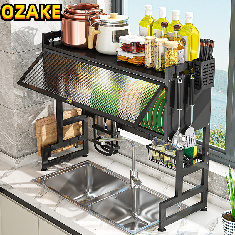 Dish kitchen organizer dish rack with cover dish rack with