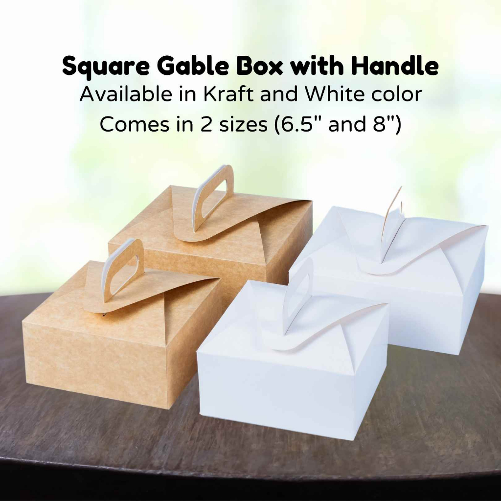 10pcs Food Packaging Gable Box for Pastry /Loaf /Bread /Food /Cookies ...