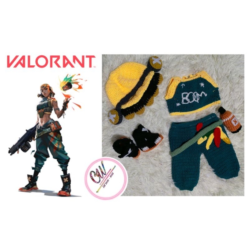 Raze Valorant Baby Costume Crochet Knitted | Shopee Philippines