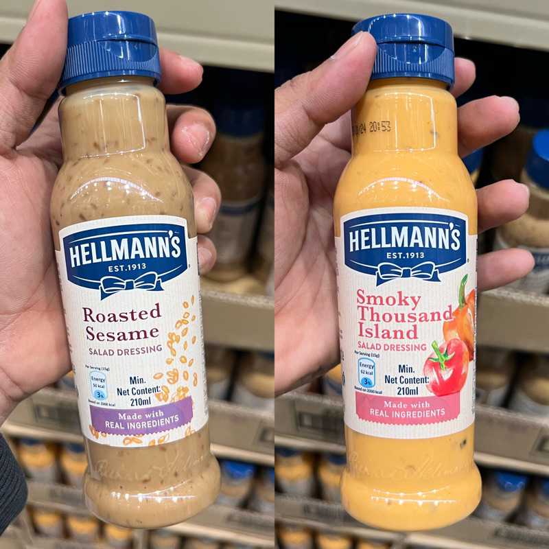 HELLMANN’S SALAD DRESSING 210 ML (ROASTED SESAME/THOUSAND ISLANDS