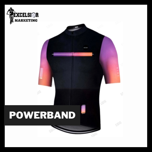 Powerband Cycling Jersey Short Sleeve Pineapple Fabric Bike Jersey For