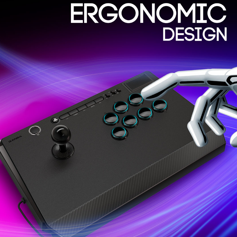 Manette Qanba Manette Q1 Arcade Stick pour PS3/PC