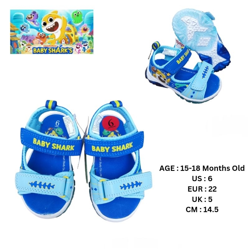 Pinkfong Baby Shark Sandals for 1518 Months Old Bought in USA Shopee