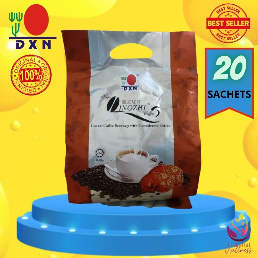 AUTHENTIC LINGZHI COFFEE INSTANT BEVERAGE WITH GANODERMA EXTRACT (20
