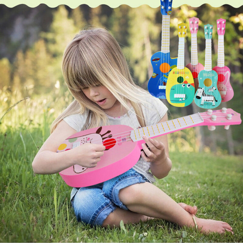 Mini four-string guitar musical instrument children's educational music ...