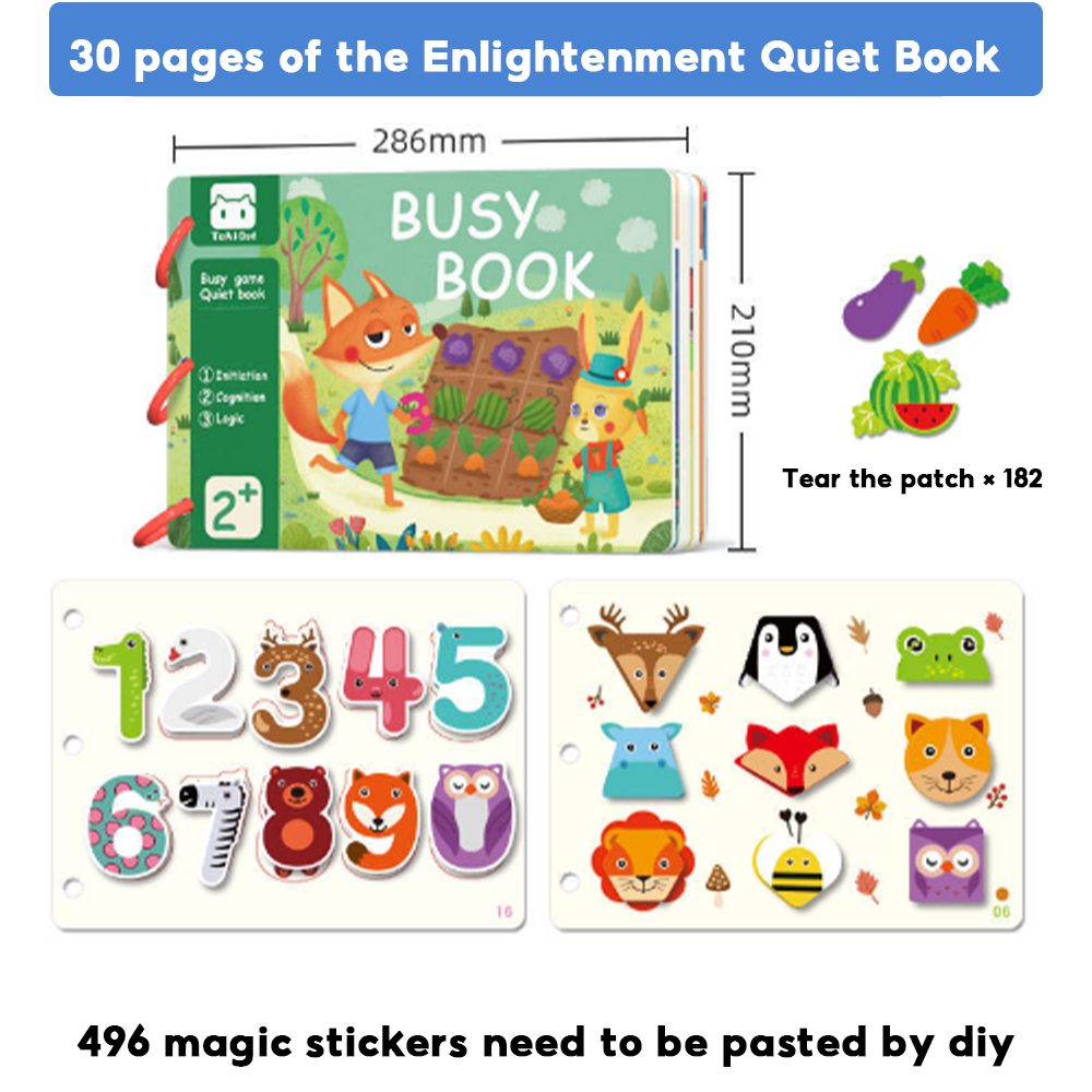 Baby's Busy Book For Toddlers Enlightenment Book Montessori Toys ...