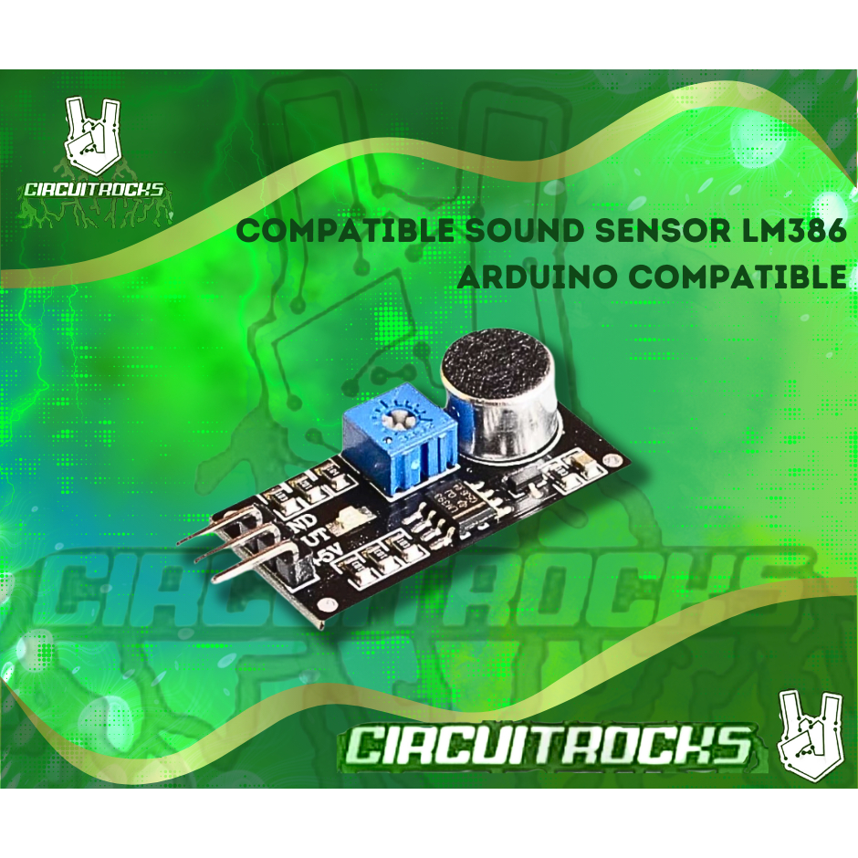 Circuirocks Compatible Sound Sensor LM386 Arduino Compatible | Shopee ...