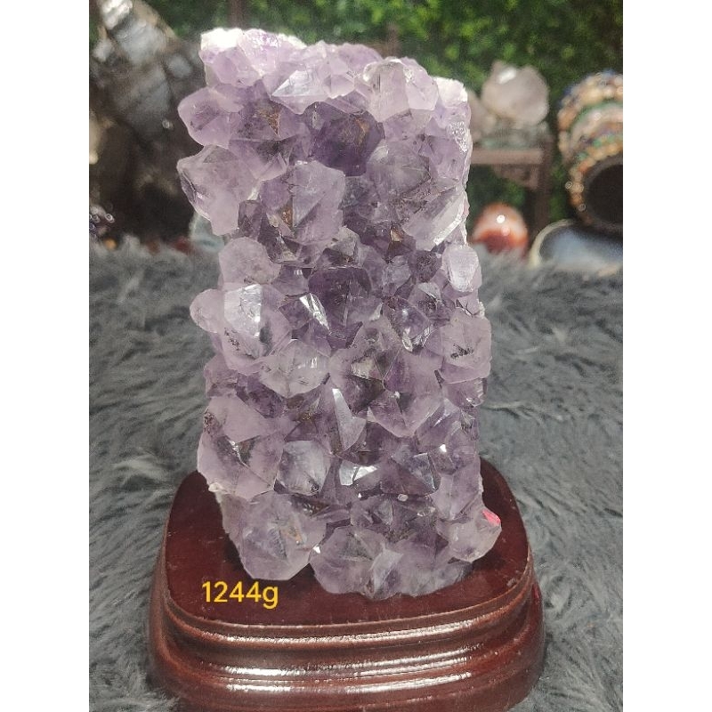 Amethyst Cluster with black Rutile | Shopee Philippines