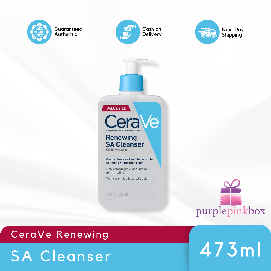 Cerave SA Renewing Cleanser 237ml or 473ml | Shopee Philippines