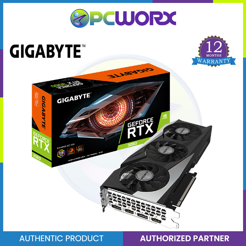 Gigabyte GV-N3060GAMING-OC-12GD-2.0 RTX3060 Gaming OC 12G GDDR6 192-bit LHR  | Shopee Philippines