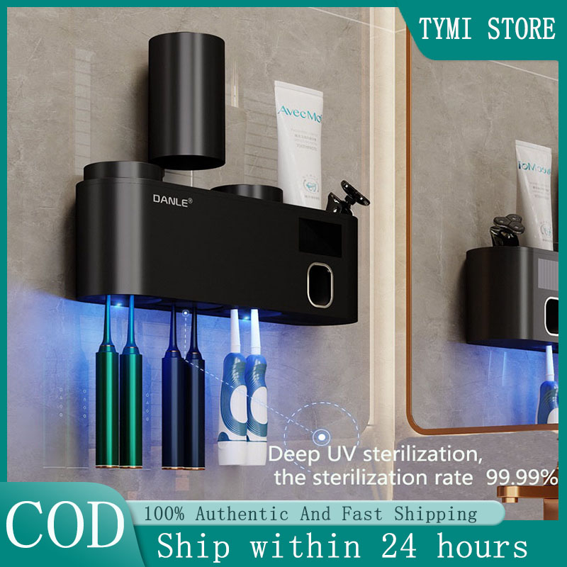 Toothbrush Holder With UV Light Smart Toothbrush Sterilizer Wall ...