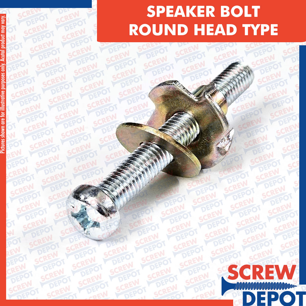 1SET Speaker Bolt Hex / Round / Flat Type Tnuts Speaker Box Bolt with