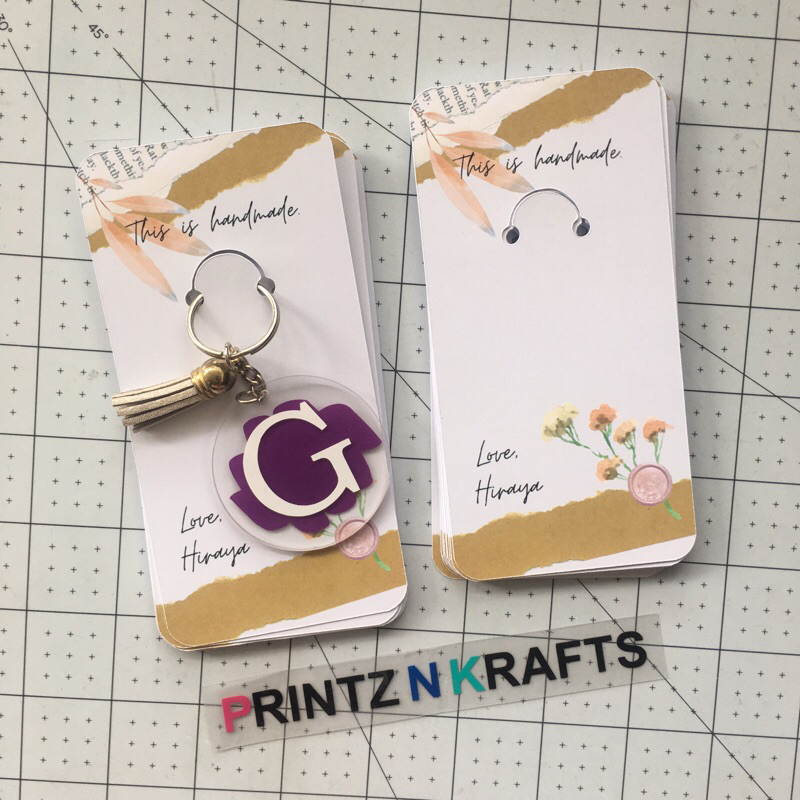 PNK Personalized Keychain Display Card with Notch | Shopee Philippines