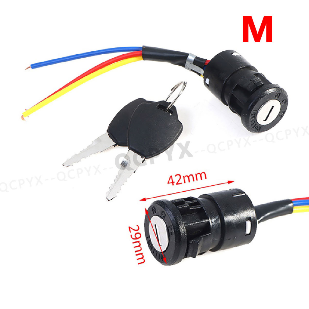 Electric Bicycle Tricycle Ignition Switch Key Power Lock for E-Scooter ...