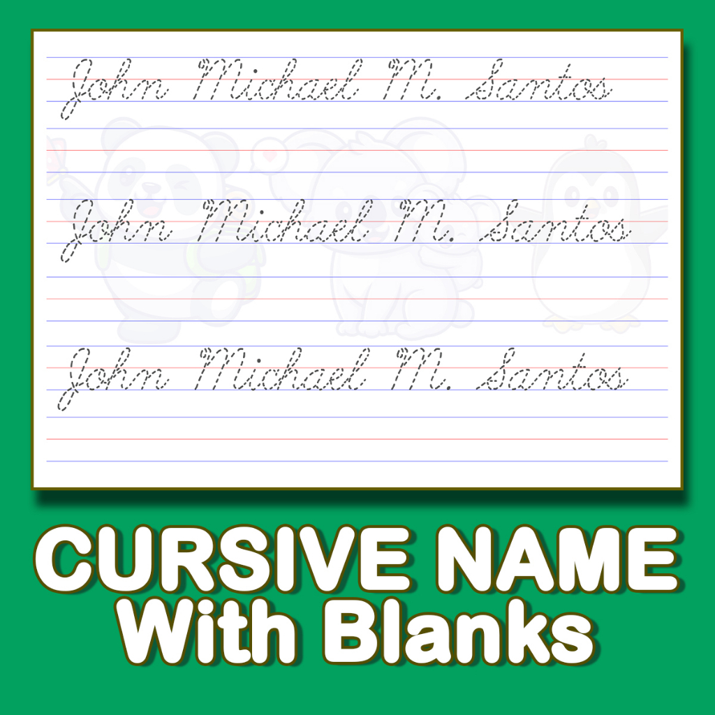 Tracing Writing Pad Paper Name Customized Print & Cursive 30 pages ...