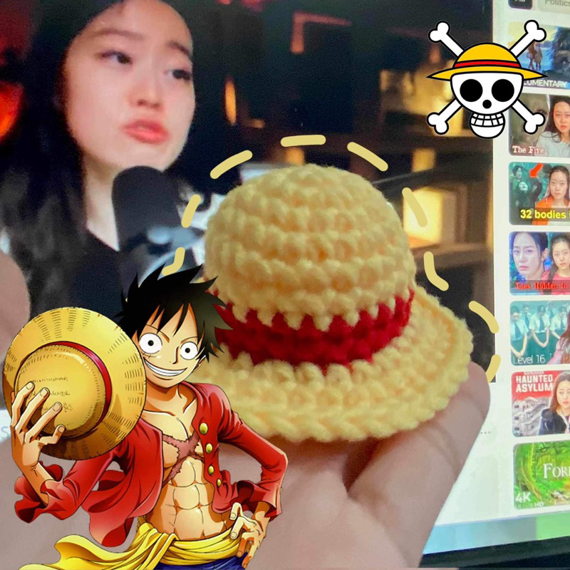 Luffy Straw hat Crochet Keychain Laurchet Shopee Philippines