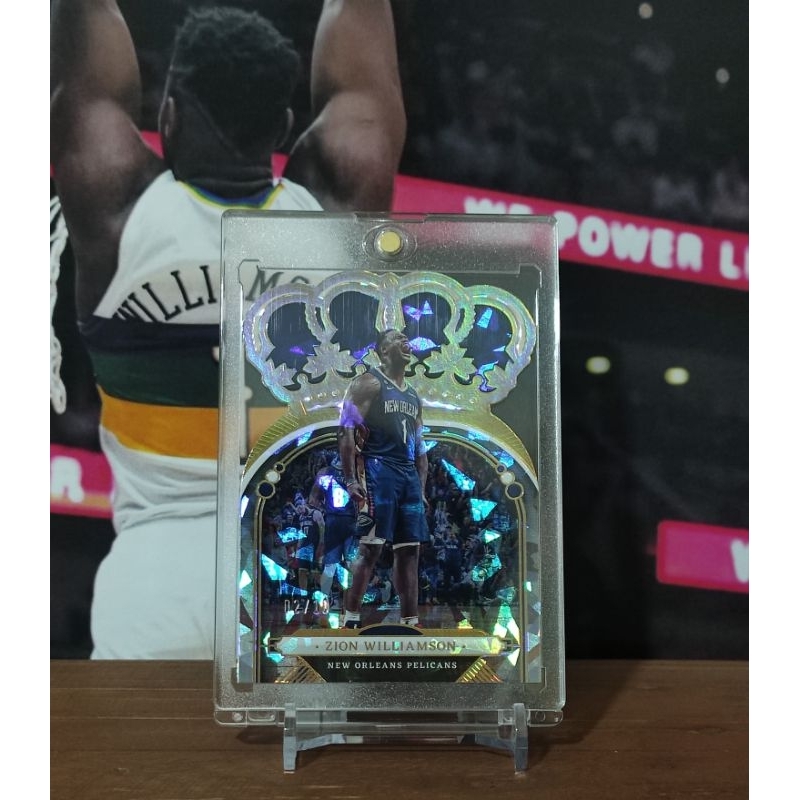 Zion Williamson 2022 23 Crown Royale Gold Crystal Parallel 10 Nba Card Shopee Philippines 