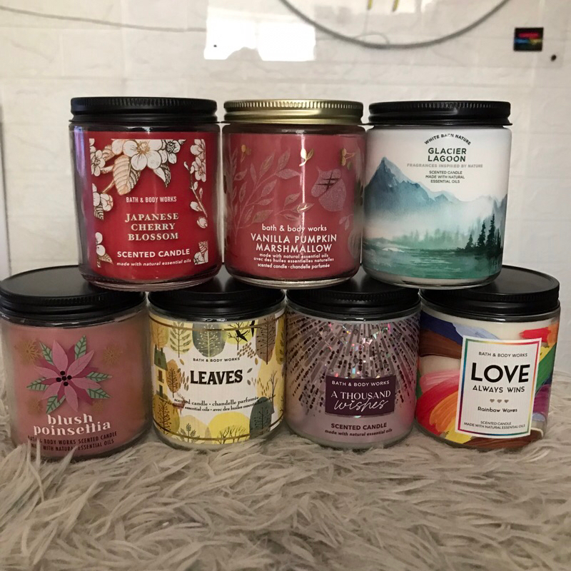 Bath & Body Works Scented Candles Single wick Shopee Philippines