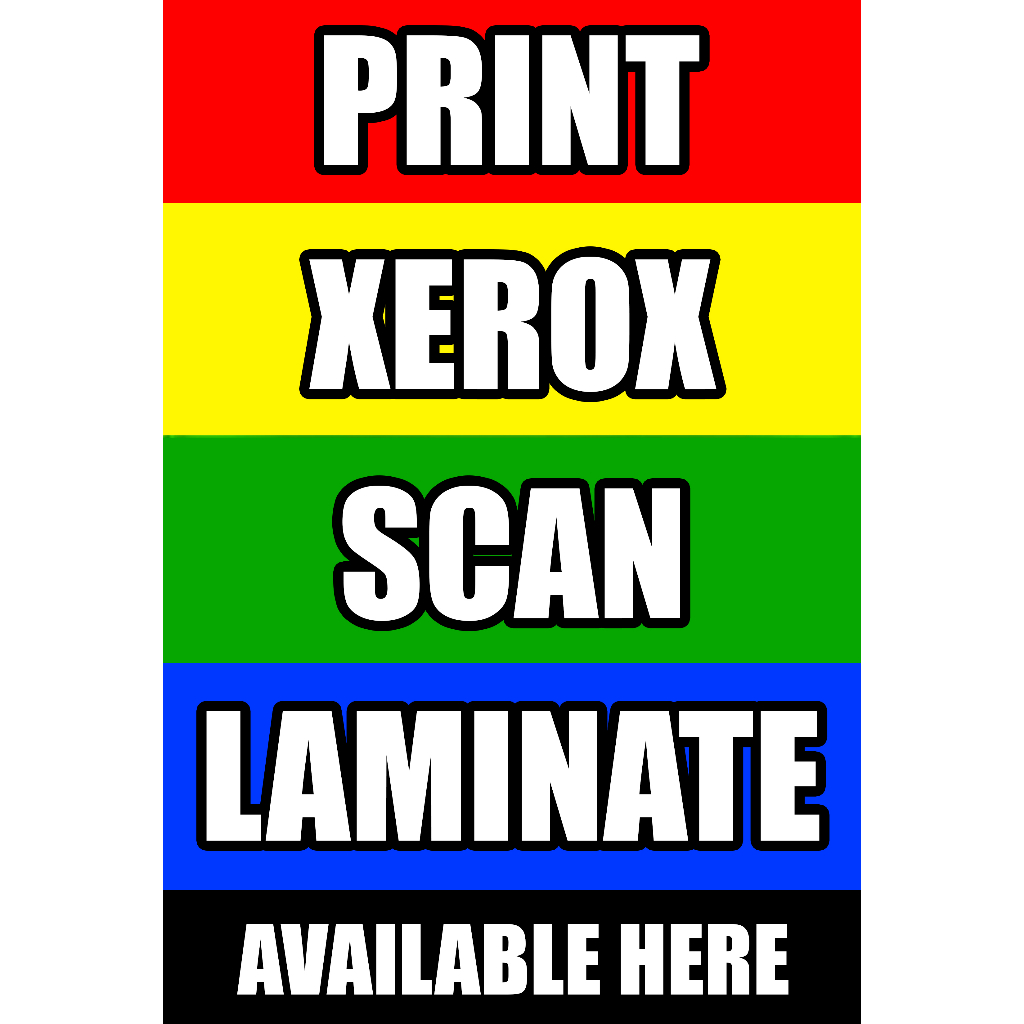 Shop Print Xerox Scan Laminate Available Here For Sale On Shopee 
