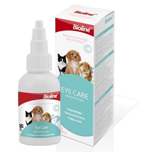 Bioline Drops Ear Care Eye Care 50ml Tear Stain Dogs Dog Cats 24/7 Pet