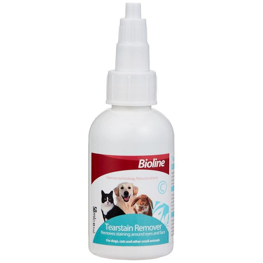 Bioline Drops Ear Care Eye Care 50ml Tear Stain Dogs Dog Cats 24/7 Pet