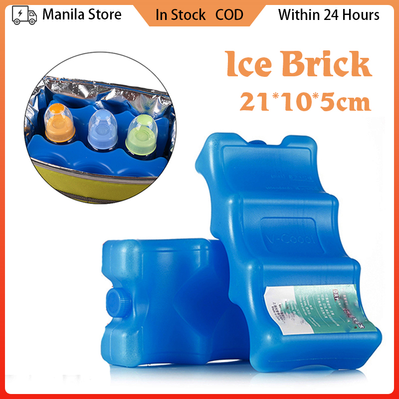 600ML Ice Bricks Reusable Beverage Preservation Cooler Bag HDPE Frozen ...